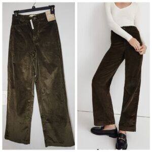 Madewell Emmett Wide leg Corduroy Pants